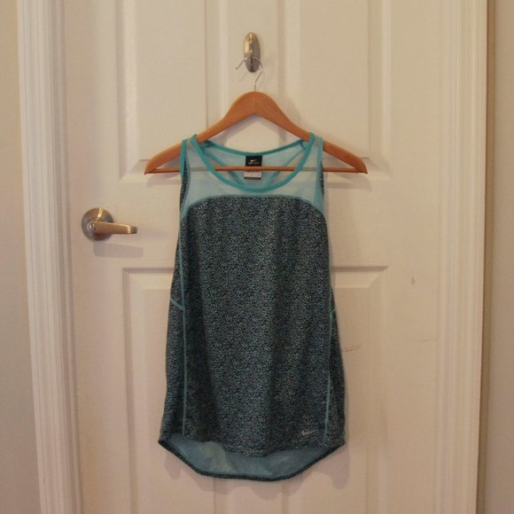 Nike Dri-Fit Blue Leopard Print Tank - Picture 3 of 5